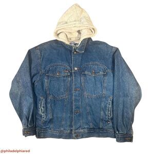 Vintage 1990's Today's News hooded denim jacket Medium